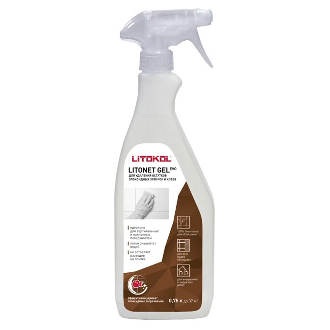 LITONET GEL EVO очистка облицовки 0,75 л бесцветный