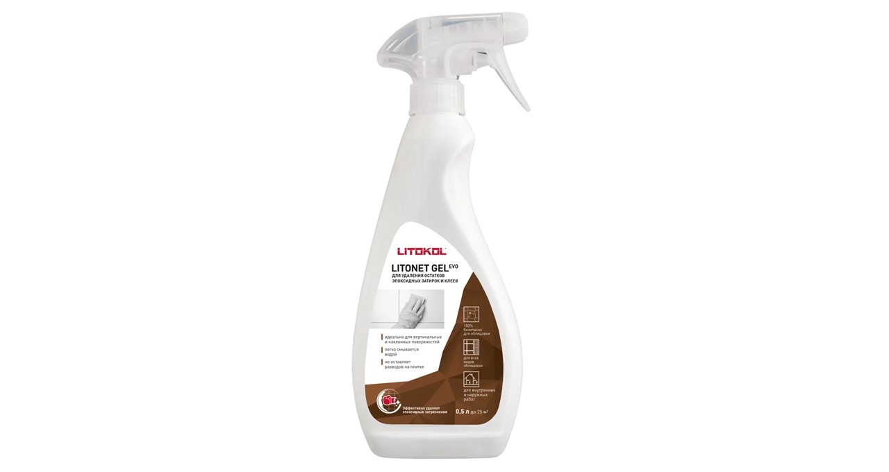 LITONET GEL EVO очистка облицовки 0,5 л бесцветный