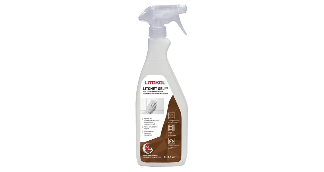 LITONET GEL EVO очистка облицовки 0,75 л бесцветный