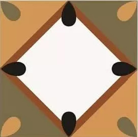 Керамогранит ESP Орнамент 200х200х9 Матовая с рельефом FM0101-0032-00132