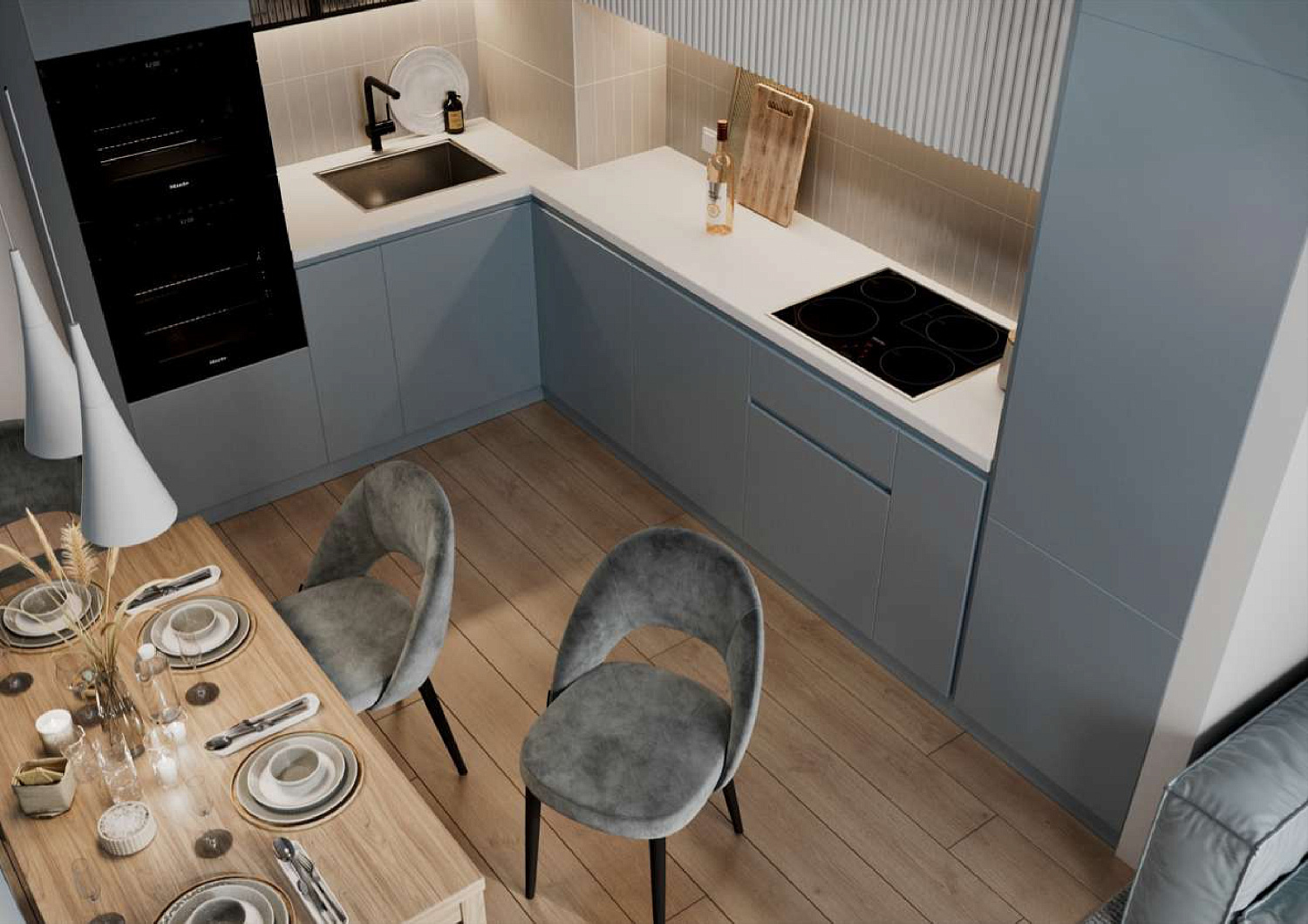 Типовой дизайн-проект однокомнатной квартиры ЖК «Галактика»